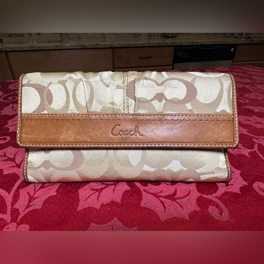 Coach Tan and Cream Wallets Collection